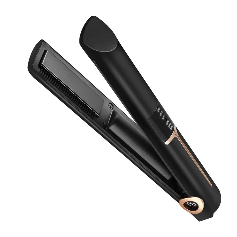 Mini USB Cordless Hair Straightener Black